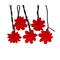 KSA Club Pack of 20 Red Poinsettia Christmas String Lights 41'
